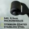 The Beard Club Derma Roller Replacement Head 03mm Titanium Microneedles 3 PACK