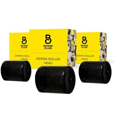 The Beard Club Derma Roller Replacement Head 03mm Titanium Microneedles 3 PACK