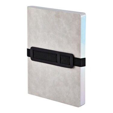 Nuuna Voyager L Grey Notizbuch Jeans Label Material