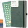 Dingbats* Notebooks Dingbats Wildlife Squared Extra Large A4 Notebook PU Leather Hardcover Journal for Work Writing Pocket Elastic Closure Pen Holder Bookmark
