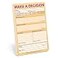 Knock Knock 1Count Make a Decision Pads Checklist Funny Office Notepads 6 x 9inches each Pastel