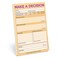 Knock Knock 1Count Make a Decision Pads Checklist Funny Office Notepads 6 x 9inches each Pastel