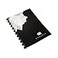 Esquoia A4 Erasable Portable Whiteboard Notebook Whiteboard DryErase Reusable Notebook Ash Cover with Grid Paper 25 Sheets