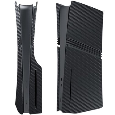 IFEEHE Carbon Cover Faceplates for PS5 PRO Console Shell Panels PS5 PRO Accessories Replacement Faceplate Carbon Fiber Pattern Disc Version