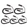 Anderic 5 Pack Universal Coiled Security Cable Bulk Pricing Available Remote Control Tether Security Cable Leash with Hook and Loop Fastener Tape and DoubleSided Tape CBL02