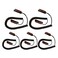 Anderic 5 Pack Universal Coiled Security Cable Bulk Pricing Available Remote Control Tether Security Cable Leash with Hook and Loop Fastener Tape and DoubleSided Tape CBL02