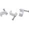 esowemsn 200pcs 6mm Cable Clips Flat Ethernet Cable Wire Clips Single Coaxial Cable Clamp with Steel Nails Best for Ethernet Cable Management 6mm