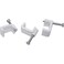 esowemsn 200pcs 6mm Cable Clips Flat Ethernet Cable Wire Clips Single Coaxial Cable Clamp with Steel Nails Best for Ethernet Cable Management 6mm