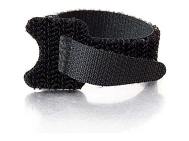 C2G Cables To Go C2GCables To Go 29585 6in Hook and Loop Cable Management Wraps Multipack 12 pack Black