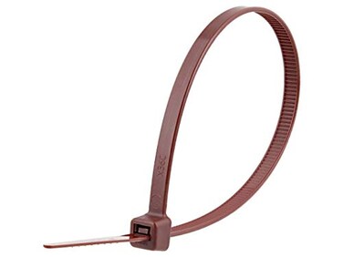 SECURE CABLETIES Secure 8 Inch Brown 50 lb Standard Nylon Cable Tie 100 Pack