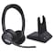 Yealink WH64 Dual Teams DECT Bluetooth Wireless Headset 606ft Range Microsoft On Ear Work Wired Headphone with 3X Noise Cancelling Mic 32 Talk Time Office Desk IP Phone PCComputer