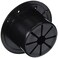 RV Designer B113 Round Electrical Cable Hatch Deluxe Replaceable Lid 52 inch Diameter Black