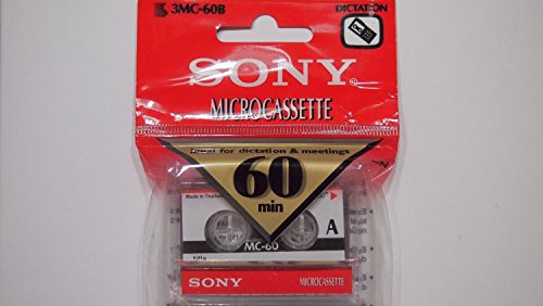 سوني SONY 60minute Blank Microcassette Tapes MC60 Set Of 3 60 MINUTE
