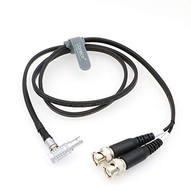 Uonecn Sound Devices XLLB2 Timecode Input Output Cable Right Angle 5 Pin Male to BNC 315