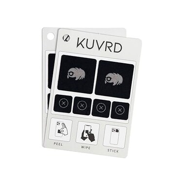 KUVRD Waterbear Universal Screen Cleaners Teeny Tiny Cleaning Tools for Your Lenses Screens 2Pack 2 Patch Sets