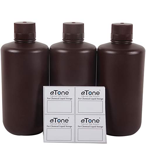 Etone Etone 3x 1000ml Darkroom Chemical Storage Bottles 1000 ml
