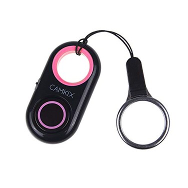 CamKix Camera Shutter Remote Control with Bluetooth Wireless Technology Works Flawlessly with iPhoneiPad and Android Pink