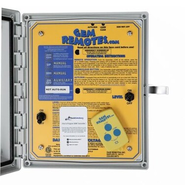 DOCK SOLUTIONS Gem Remote GR2 Mounted Boat Dock Remote Accessed Wirelesslesy with Transmitter Making Boating Safer and Simpler