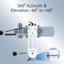 SVBONY SV225 AltAzimuth Mount Adjustable Angle AltAzimuth Mount LoadBearing 10kg CNC Hollow Structure Telescope Altazimuth Fine Adjustment Shift Telescope Accessories with Variable Speed Gear