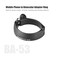 SUNWAYFOTO BA53 Cell Phone Adapter for Binocular Universal Smartphone Mount for Binocular Compatible with Eyepiece Outer Diameter 4753mm
