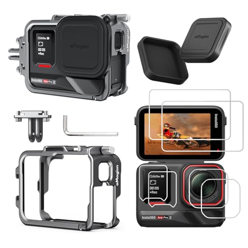 آر إس زد إف إن جي إكس آر واي Rszfnjxry Aluminum Metal Frame Cage Case With Silicone Lens Cap And Screen Protector For I
