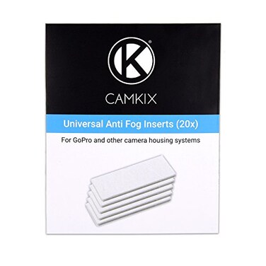 CamKix AntiFog Inserts compatible with Hero 4 Black Silver 3 3 2 1 and Other Camera and Housing Systems 20 Pack Reusable Moisture Removing Inserts