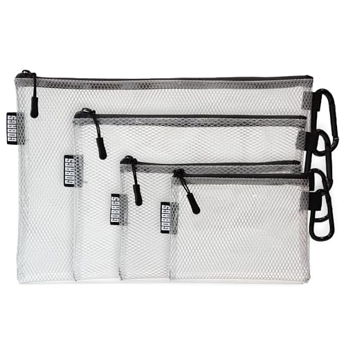 Gobags Gobags Air Production Clear Zipper Pouch 4 PACK