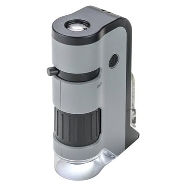 Carson MicroFlip 100x250x LED UV Pocket Microscope with Smartphone Clip STEM Education MP250