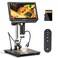 Elikliv 4K Digital Microscope EM4K 8 Coin Microscopes 2000x 52MP HDMI Microscopes Soldering Microscope for Adults Micro scopes for Electronics Repair 3840P UHD Video Micro socpe 10 Stand 16G