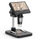 Elikliv Coin Microscope 43 LCD Digital Microscope 1000x Coin Magnifier with 8 Adjustable LED Lights PC View Compatible with WindowsMac EDM4B Black