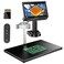 TOMLOV 4K Autofocus Microscope TM4KAF Max 101 HDMI Digital Microscope with Spin Flex Arm Micro Soldering Microscopes for Electronics Repair 52MP Error Coin Micro Scope Full View Ring Light 16G