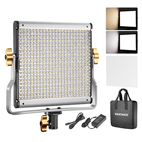نيوير Neewer Dimmable Bicolor Led With U Bracket Professional Video Light 480 LED