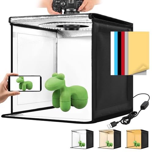 هيلو فيتي Hellovetee Photo Light Box 12 16 20 24 Photography Light Box With CRI95 120 Light Beads Dim