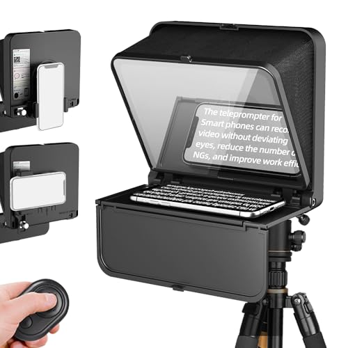 لينس جو Lensgo TC7s Portable Teleprompter For Phone Onesecond Fold Mini Teleprompter With Remot