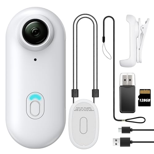 meoilkolnm Meoilkolnm Mini Body Camera Wearable Action Body Cam 128GB