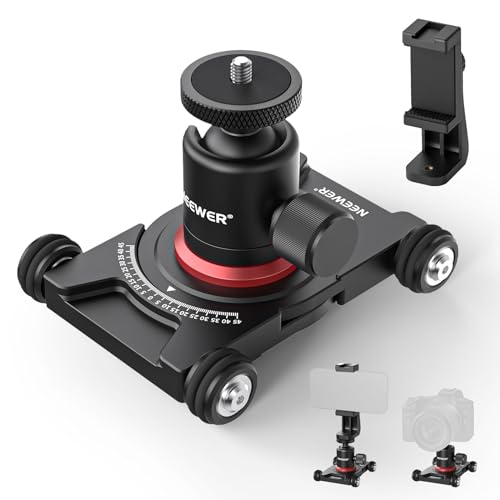 Neewer Neewer Camera Slider Dolly With Ball Head Phone Clamp