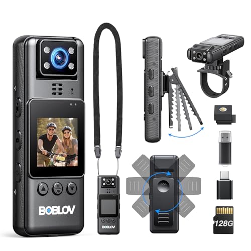 BOBLOV BOBLOV Mini Body Camera 128GB