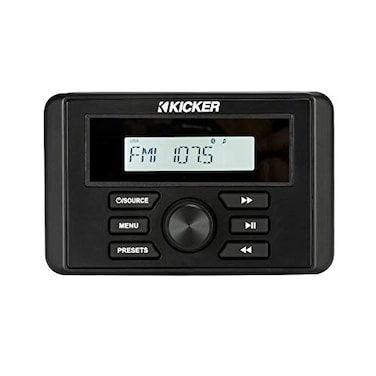 Kicker 46KMC3 WeatherResistant GaugeStyle Media Center with Bluetooth