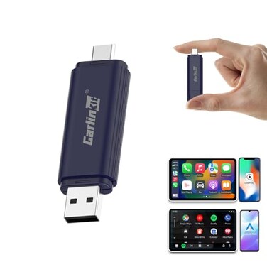 Carlinkit Wireless CarPlay Adapter for iPhone MINI5 PRO Seamless Wireless Conversion for CarPlay Android AutoBlue