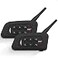 EJEAS V4 Plus Motorcycle Helmet Bluetooth Intercom Bluetooth 51 Motorcycle Headset with CVC Noise Reduction and FM Radio Function for 4 Riders Talk at The Same Time Within 1500M 2 Pack