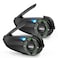 EJEAS Q8 Motorcycle Helmet Bluetooth Intercom New Mesh 30 Group Intercom System with Music Sharing and Channel Switching for 6 Riders Talking at The Same Time 2 Pack