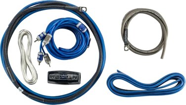 Kicker 46CK8 KSeries Complete 8AWG Amplifier Connection Kit W 2Channel RCA Interconnects
