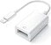 Wahbite Apple Lightning to USB Camera Adapter USB 30 OTG Cable for iPhoneiPad to Connect Card Reader USB Flash Drive U Disk Keyboard Mouse Hubs MIDI Plug Play White