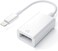 Wahbite Apple Lightning to USB Camera Adapter USB 30 OTG Cable for iPhoneiPad to Connect Card Reader USB Flash Drive U Disk Keyboard Mouse Hubs MIDI Plug Play White