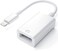 Wahbite Apple Lightning to USB Camera Adapter USB 30 OTG Cable for iPhoneiPad to Connect Card Reader USB Flash Drive U Disk Keyboard Mouse Hubs MIDI Plug Play White