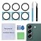 Perzework 2 Sets Back Rear Camera Lens Glass Replacement for Samsung Galaxy S22 and S22 Plus with preInstalled Adhesive and Reparing Toolkit