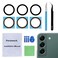 Perzework 2 Sets Back Rear Camera Lens Glass Replacement for Samsung Galaxy S22 and S22 Plus with preInstalled Adhesive and Reparing Toolkit
