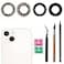 LiXiongBao 2pcsSet Sapphire Rear Back Camera Glass Lens Replacement for iPhone 13 13 Mini with Preinstalled Adhesive Repair Toolkit