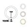 OEBLD Ring Light Dimmable with 3 Light Modes 10 Brightness Level LED Ring Fill Lights for Phone Live Stream Makeup YouTube Shooting C10Ring Light with Clip