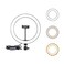 OEBLD Ring Light Dimmable with 3 Light Modes 10 Brightness Level LED Ring Fill Lights for Phone Live Stream Makeup YouTube Shooting C10Ring Light with Clip